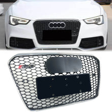 Honeycomb Front Bumper Grille for Audi A5 B8.5 S5 2013-2016 ( Chrome Frame + Black Honeycomb)