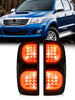 Rear LED Tail Light Lamp Smoked For Toyota Hilux Vigo SR5 2005-2015