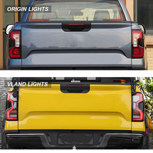 For 2022-2025 Ford Ranger T9 Full LED Rear Lights Clear Len W/Startup Tail Lamps