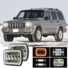 Pair 7x6'' 5x7'' LED Headlights HI/LO/DRL/TURN SIGNAL For 1983-2004 Toyota Hilux