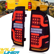 Pair Smoked Black LED Rear Tail Light Lamp For Toyota Hilux 7th SR SR5 2005-2014