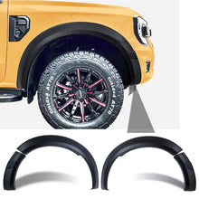 4pcs Front Bumper Fender Flares Matte Black Front Wheel Arch Trim For Ford Ranger PY 2022-2024