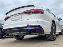 Rear Diffuser + Black Exhaust Tips For 2020-2022 Audi A4 S-line B9 S4
