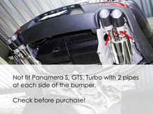 S4 Style Black Exhaust Tips Tail Pipes for 2010-2013 Porsche Panamera 970