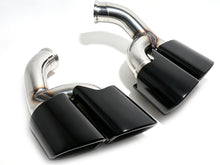 Square Exhaust Pipe Tips Black fit for Porsche Cayenne Base 2015 2016 2017 2018
