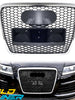 RS6 Style Honeycomb Front Grille Grill Chrome For Audi A6 C6 2005-2011