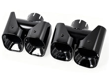 Kahn Style Black Quad Exhaust Tips Land Rover Defender 90/110/130 ( For 3.0L ONLY)