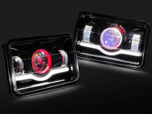 4x6" LED Headlights Angel Eye for Toyota Landcruiser 60/80 Series Nissan Patrol MQ / MK Series