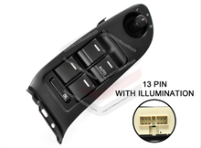 Power Master Window Switch + 3 Single W Light For Ford Falcon FG FGX Sedan 2008-2016