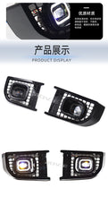 Pair Front Fog Light LED Lamp Covers For Land Rover Defender 90 130 L663 2020-2024