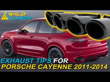 Exhaust Tips Replace For Porsche 958.1 Cayenne 92A V6 Long Tailpipe 2011-2014