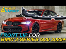 Gloss Black Front Bumper Lip Splitters For BMW 3 Series G20 M340i 330i M Sport 2023+ di174