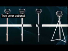 Adjustable Hiking Poles Foldable Trekking Poles Metal Crutches with Seat for Hiking Travelling Walking