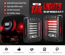 LED Rear Tail Lights Turn Signal Lamp For Jeep Wrangler JK 2007-2017