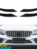 Front Bumper Grille Fog Light Trim Cover 4pcs For Mercedes W205 S205 C205 2019+ pz54