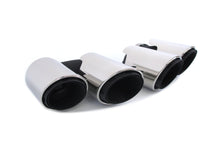 3-Layer Exhaust Tips Tail Pipes For Porsche Macan Base 2.0L 2019-2023 Brushed/Silver/Black