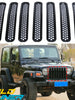 Mesh Grille Inserts Grill For Jeep Wrangler TJ 1997-2006 Car Exterior Trim