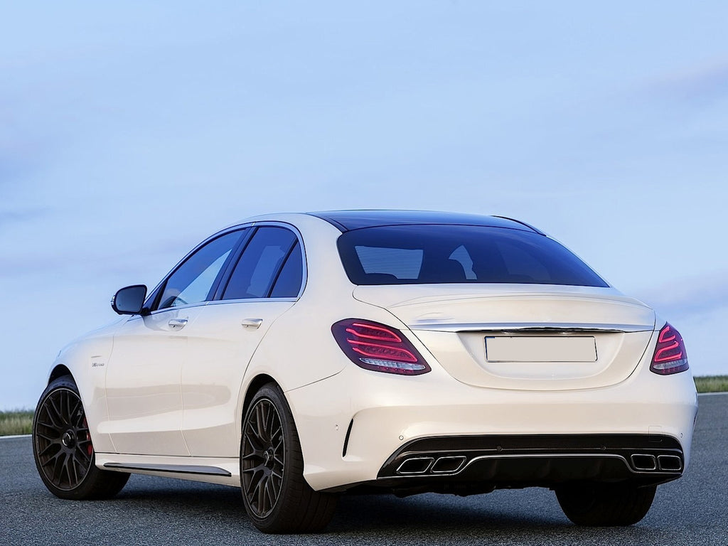 Black Rear Side Vent Canards - Mercedes W205 Sedan C43 C63 AMG ...