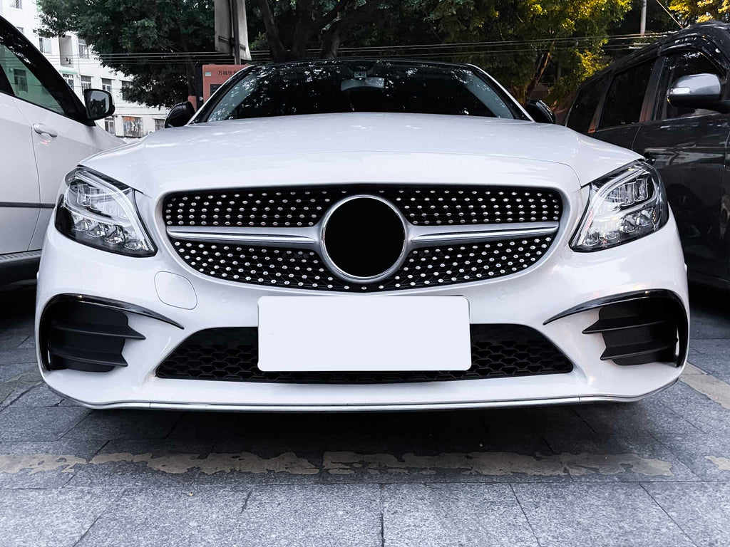 2019+ Mercedes W205/S205/C205 AMG - Front Bumper Canards Splitter ...