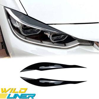 Headlight Eyelid Cover Trim Eyebrow for BMW 3-Series F30 2012-2018