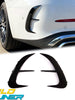 Black Rear Bumper Side Vent Canards for Mercedes W206 C200 C300 C43 Sedan AMG 2022-2024