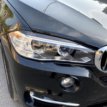 WildLiner Headlight Eyelid Cover Trim Eyebrow For BMW X5 X6 F15 F16 2014-2018