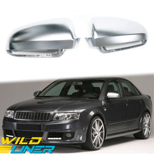 Matte Chrome Mirror Caps Replacement For 2004-2008 AUDI A3 S3 8P A4 S4 B6 B7