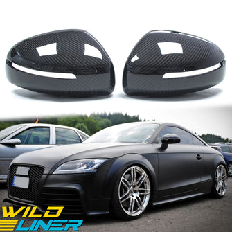 Carbon Mirror Caps Replacement for Audi TT MK2 8J TTS TTRS 2006-2014