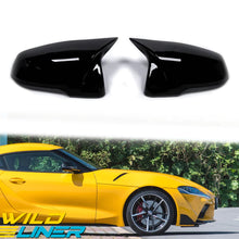 M Style Glossy Black Mirror Cover Caps for Toyota Supra A90 GR GTS 2019-2024