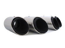 3-Layer Exhaust Tips Tail Pipes For Porsche Macan Base 2.0L 2019-2023 Brushed/Silver/Black