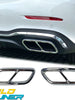 WildLiner Chrome Rear Exhaust Pipe Cover Trim For Mercedes Benz C Class W206 2022-2023