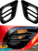 Black Fog Light Grille Bezels Air Vent Cover for Mercedes W213 S213 A238 C238 AMG Line Facelift 2021-2023 pz99
