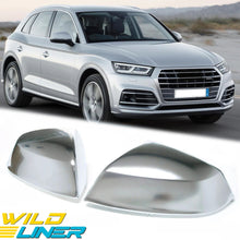 For 2018-2023 Audi Q5 SQ5 Q7 Matte Chrome Rearview Mirror Caps No Lane Assist