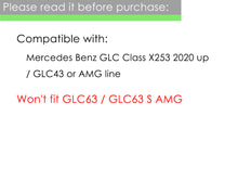 Gloss Black Front Bumper Canards Air Vent Trim for Mercedes Benz C253 X253 GLC GLC43 AMG 20up pz41