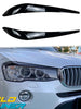 Headlight Eyelid Cover Trim Eyebrow for BMW X3 F25 X4 F26 2014-2017
